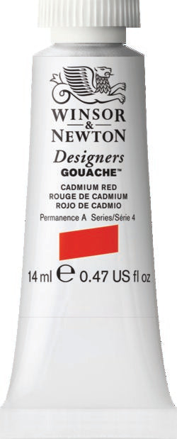 Winsor & Newton Gouache Cadmium Red 14Ml