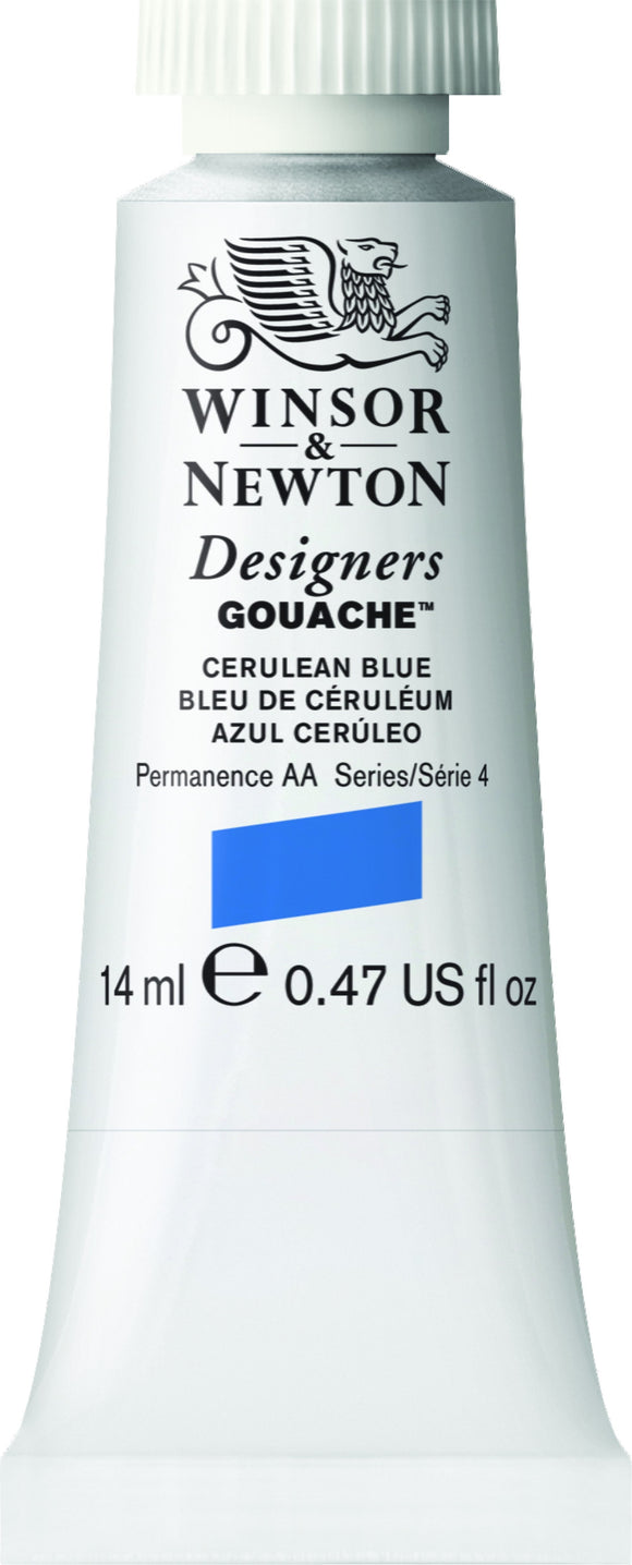 Winsor & Newton Gouache Cerulean Blue 14Ml