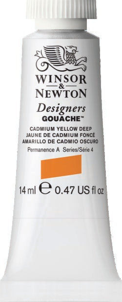 Winsor & Newton Gouache Cadmium Yellow Deep 14Ml