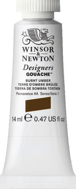 Winsor & Newton Gouache Burnt Umber 14Ml
