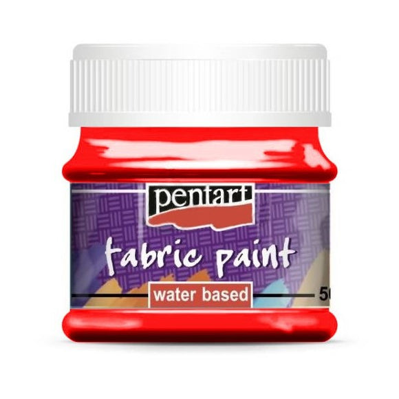 Pentart Fabric Paint 50 Ml Red