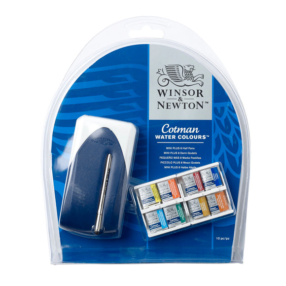 Winsor & Newton Cotman Water Colours Mini Plus 8 Half Pans