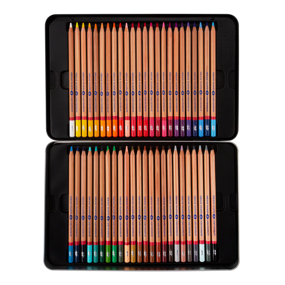 Master-Class Extra-Fine Artists' Color Pencil, 48 Color,Tin Box