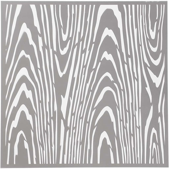 Stencil, Wood Grain Texture, 30.5X30.5 Cm, 0.31 Mm, 1 Sheet