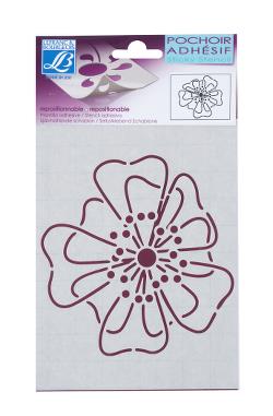 Lefranc & Bourgeios Stencil 15X20 Cm Flower Design