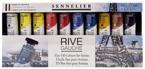 Sennelier Rive Gauche Fine Oil Set 10 X 21 Ml Rive Gauche Fine Oil Colour Tubes