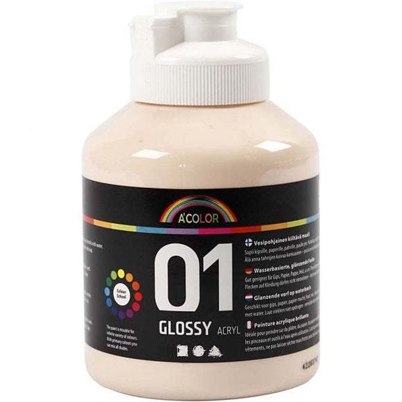 A-Color Acrylic Paint, Skin 01 - Glossy, 500Ml