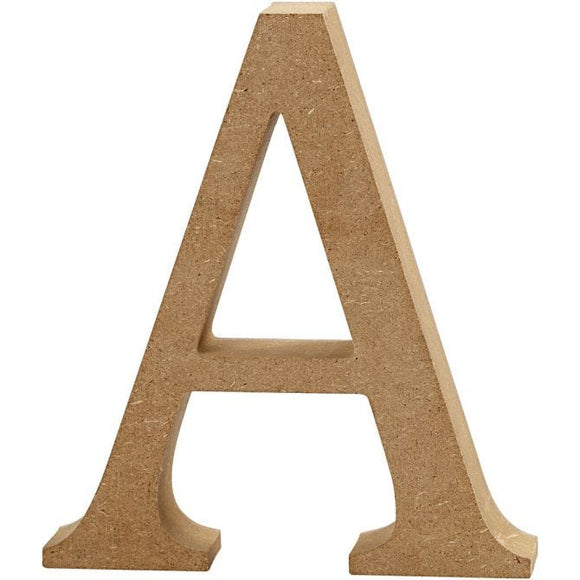 Letter, A, H: 8 Cm, Thickness 1.5 Cm, Mdf, 1Pc