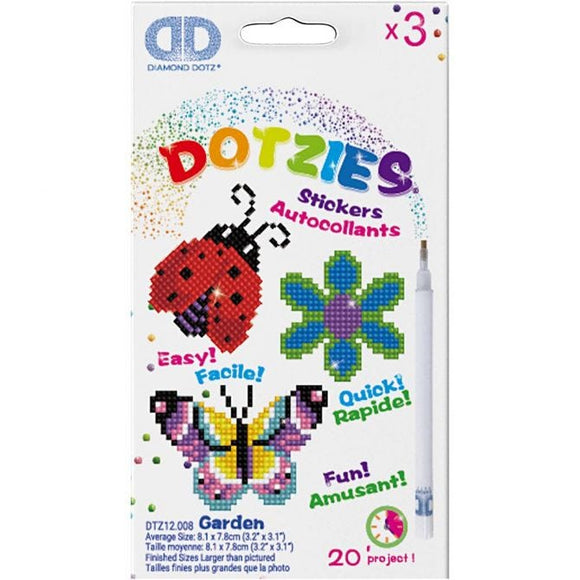 Diamond Dotz, Size 18X10 Cm, Flower, Butterfly