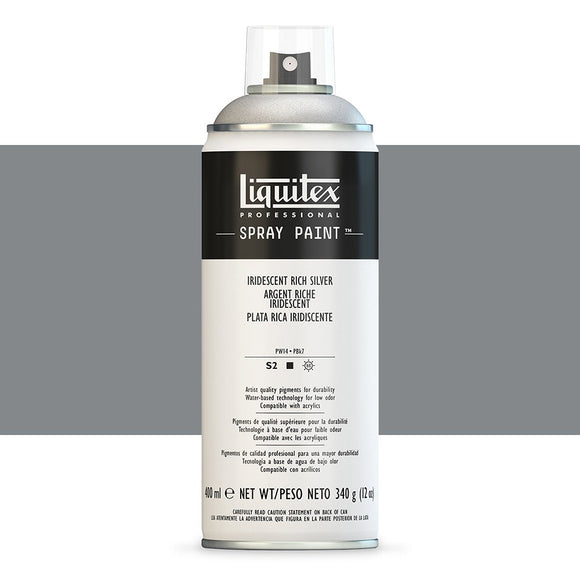 Liquitex Acrylic Spray 400Ml Iridescent Rich Silver