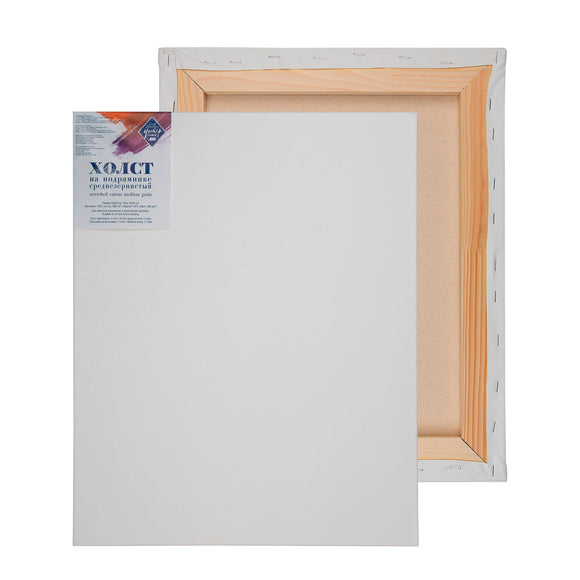 Master Class Stretched Canvas For Painting, 100% Cotton, 386 G/M2, Medium Grain, Acrylic Gesso Primed, 40Х50 Cm