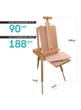 Mont Marte French Box Easel Extra Large Beech Wood
