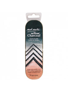 Mont Marte Signature Willow Charcoal In Tin 10Pce