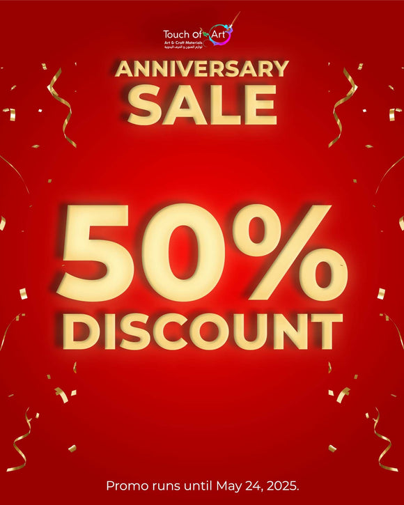 ANNIVERSARY SALE - 50% DISCOUNT