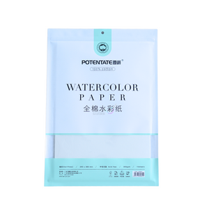 300 GSM WATERCOLOR PAPERS 10 SHEETS HOT PRESS (ziplock)