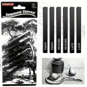 Compresed Charcoal 6pcs