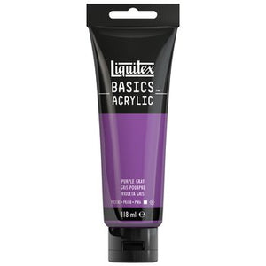 Liquitex Basics Acrylic Purple Grey 118ml