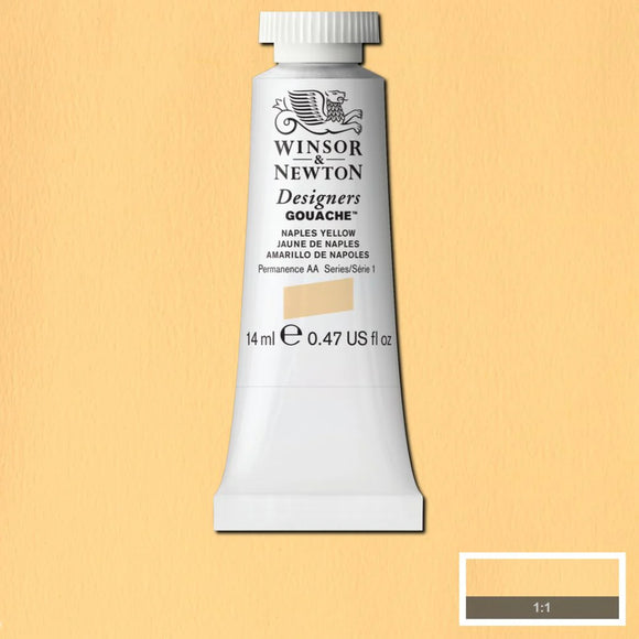 Winsor & Newton Gouache Naples Yellow 14ml
