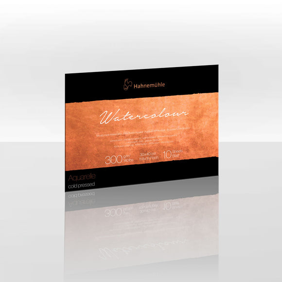 The Collection - Watercolour 300gsm block (Cold Pressed 30x40cm 10Sheets)