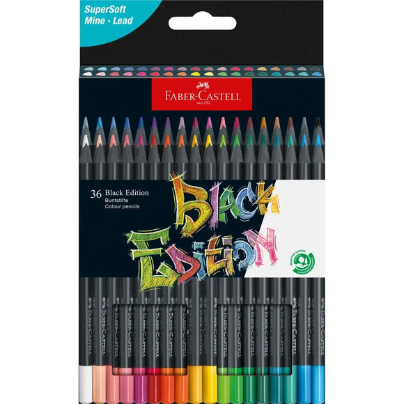 Faber Castell Black Edition Colour Pencil (Box of 6)