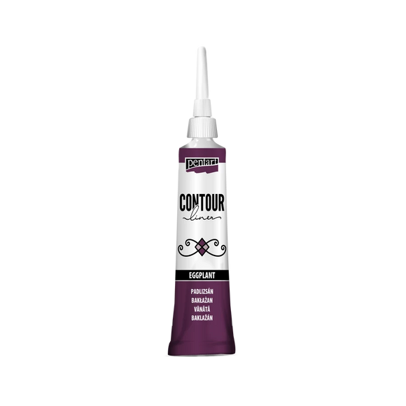 Pentart Contour Liner 20 Ml Eggplant