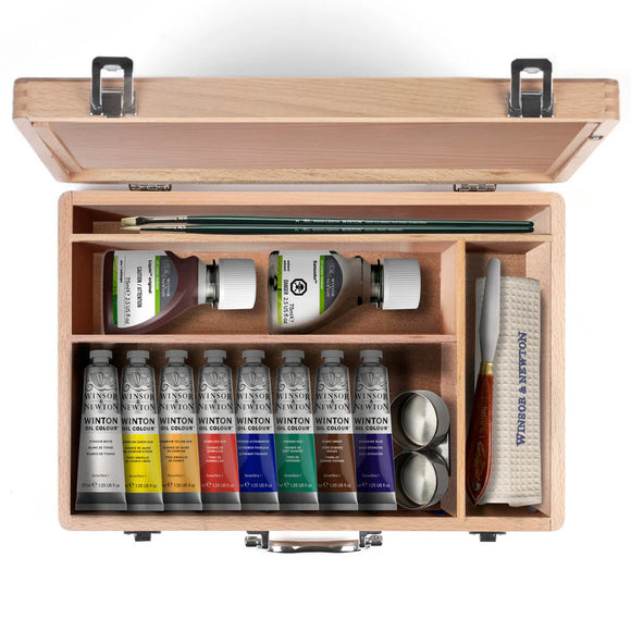 Winsor & Newton Winton Oil Colour Wooden Set 8x37ml