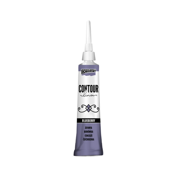Pentart Contour Liner 20 Ml Blueberry