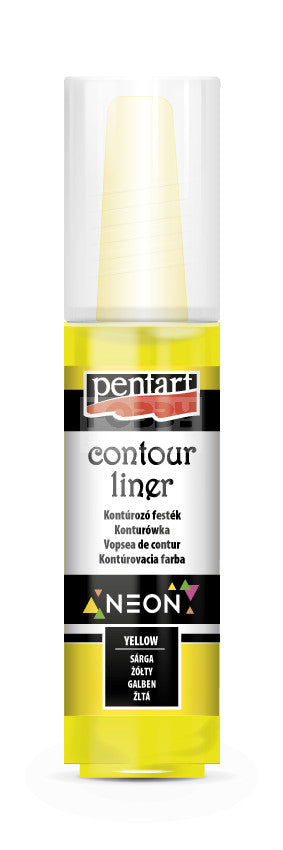 Pentart Contour Liner 20 Ml Neon Yellow