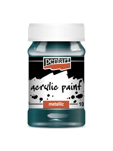 Pentart Acrylic Paint Metallic 100 Ml Teal