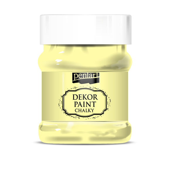 Pentart Dekor Paint Chalky 230 Ml Yellow