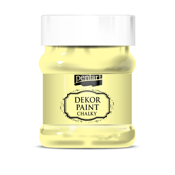 Pentart Dekor Paint Chalky 230 Ml Yellow