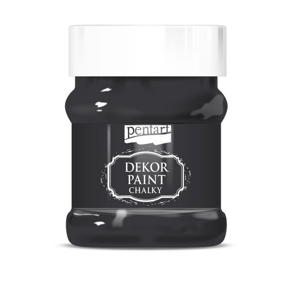 Pentart Dekor Paint Chalky 230 Ml Black