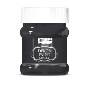 Pentart Dekor Paint Chalky 230 Ml Black