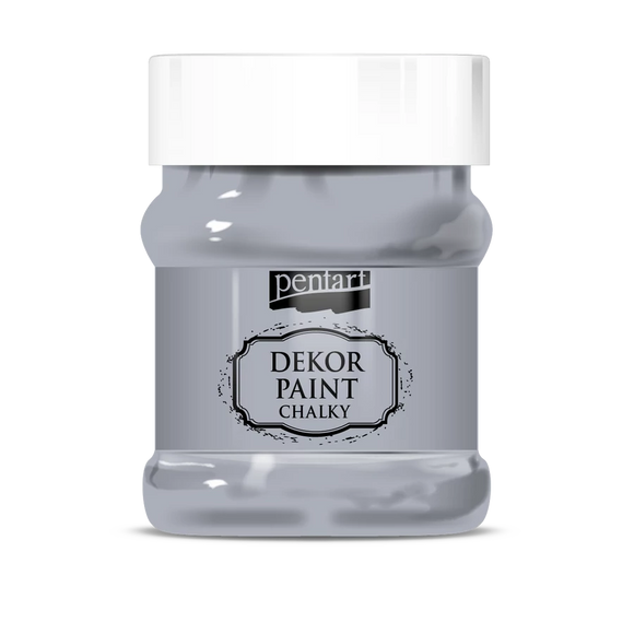 Pentart Dekor Paint Chalky 230 Ml Grey