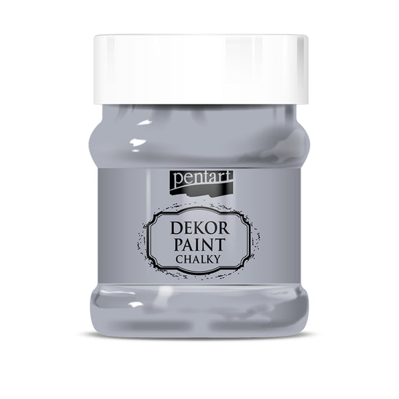 Pentart Dekor Paint Chalky 230 Ml Grey