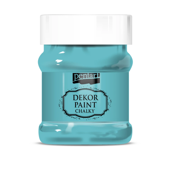 Pentart Dekor Paint Chalky 230 ml Turquoise Blue