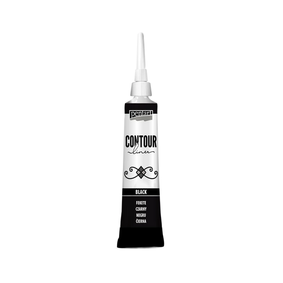 Pentart Contour Liner 20 Ml Black