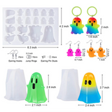 Ghost Shape Molds - For earrings, keychains, decorations