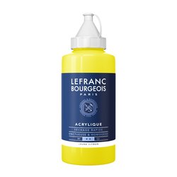 Lefranc & Bourgeois Fine Acrylic Colour 750Ml Lemon Yellow