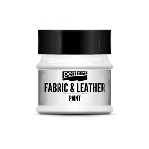 Pentart Fabric & Leather Paint 50 Ml White