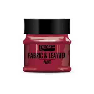 Pentart Fabric & Leather Paint 50 Ml Red