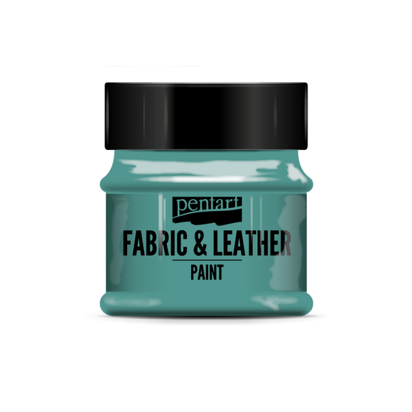 Pentart Fabric & Leather Paint 50 Ml Turquoise Green
