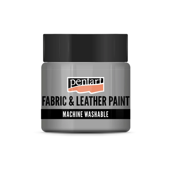 Pentart Fabric & Leather Paint 50 Ml Glittering Silver