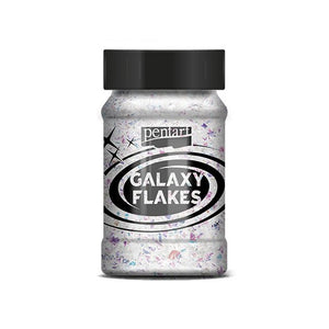 Pentart Galaxy Flakes 15 G Mercury White