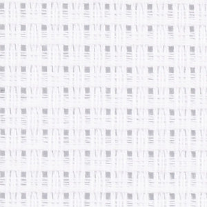 Aida Fabric, Size 50X50 Cm, White, 24 Squares Per 10 Cm , 1Pc