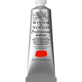 Winsor & Newton Professional Acrylic Tube 60Ml Cadmium Red Medium