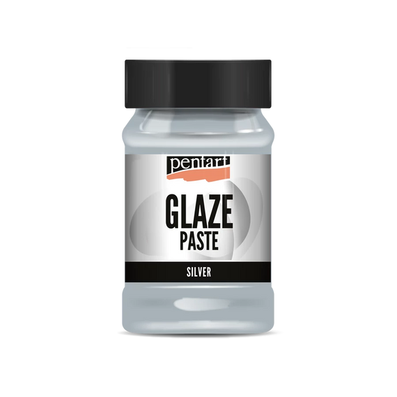 Glaze Paste 100ml Pearl Silver