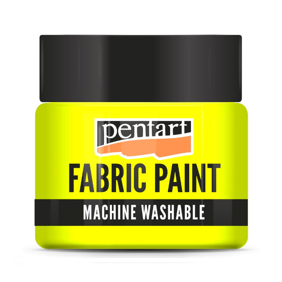 Pentart Fabric Paint Neon 30 ml Yellow