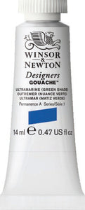 Winsor & Newton Gouache Ultramarine (Green Shade) 14Ml