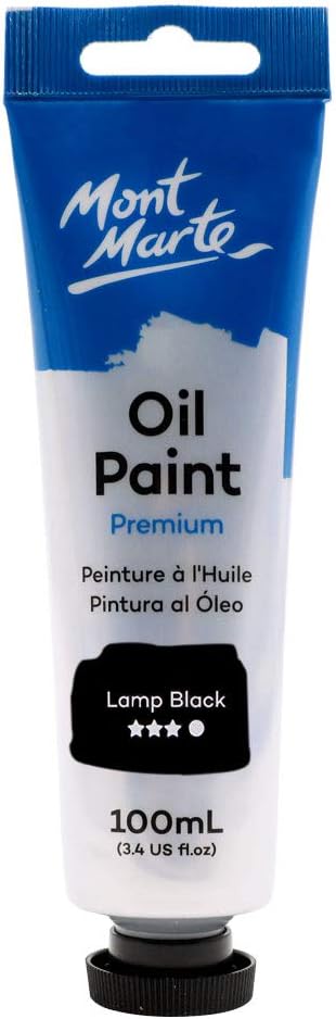 Mont Marte Oil Paint 100Ml - Lamp Black